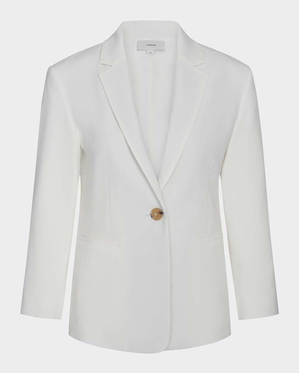 Shrunken Linen Blazer